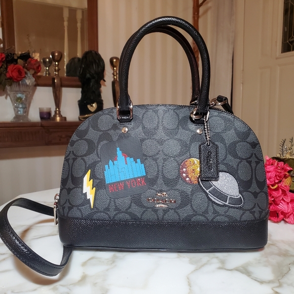 Coach Space  Patched Bag - Picture 2 of 13
